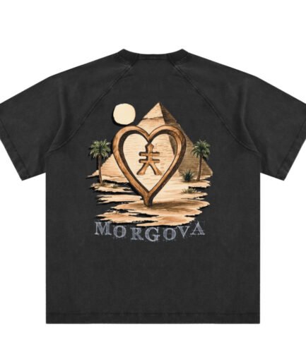 [PYRAMIDS] Morgova Raglan Cotton T-Shirt