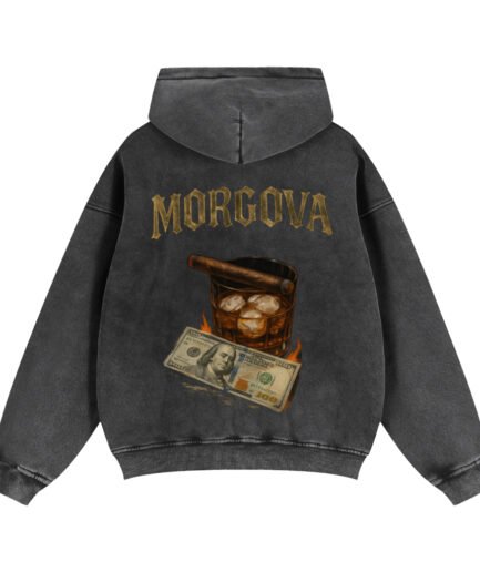 [COURAGE AND BALLS] Morgova Double Zipper Fleece Hoodie