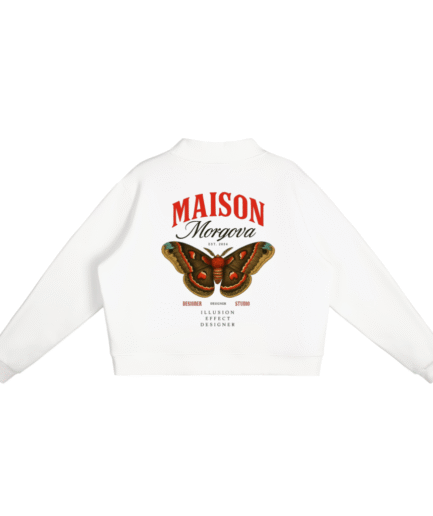 [BTTERFLY] Morgova  Mock-Neck Crew Sweatshirt 350 GSM