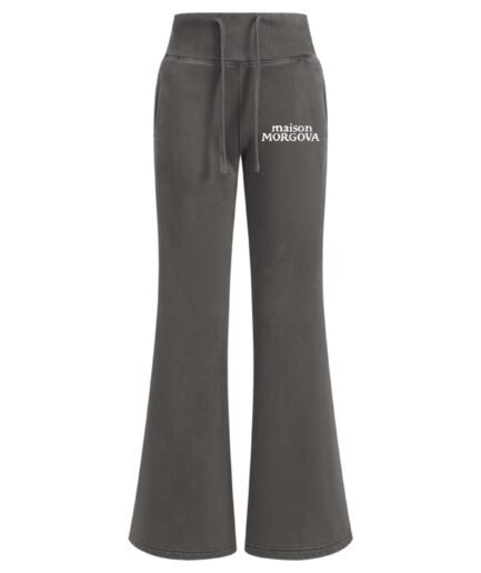 Morgova Vintage Washed Flared Fleece Pants