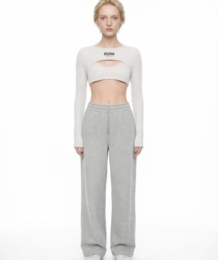 Gova Cutout Long Sleeve Yoga Shrug