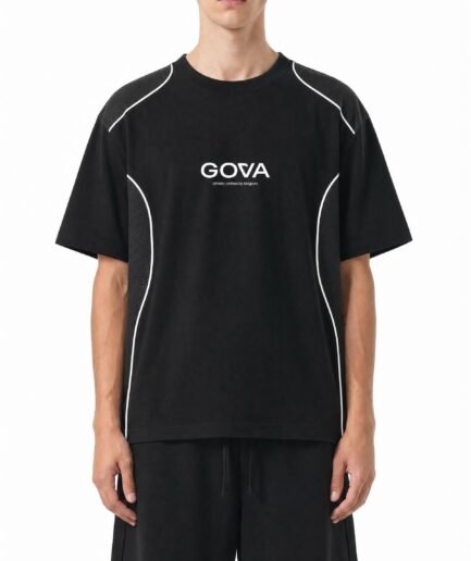 Gova Contrast Piped Panel T-Shitrt