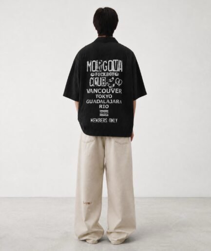 Morgova Fuckboyclub Tencel Jacquard Shirt